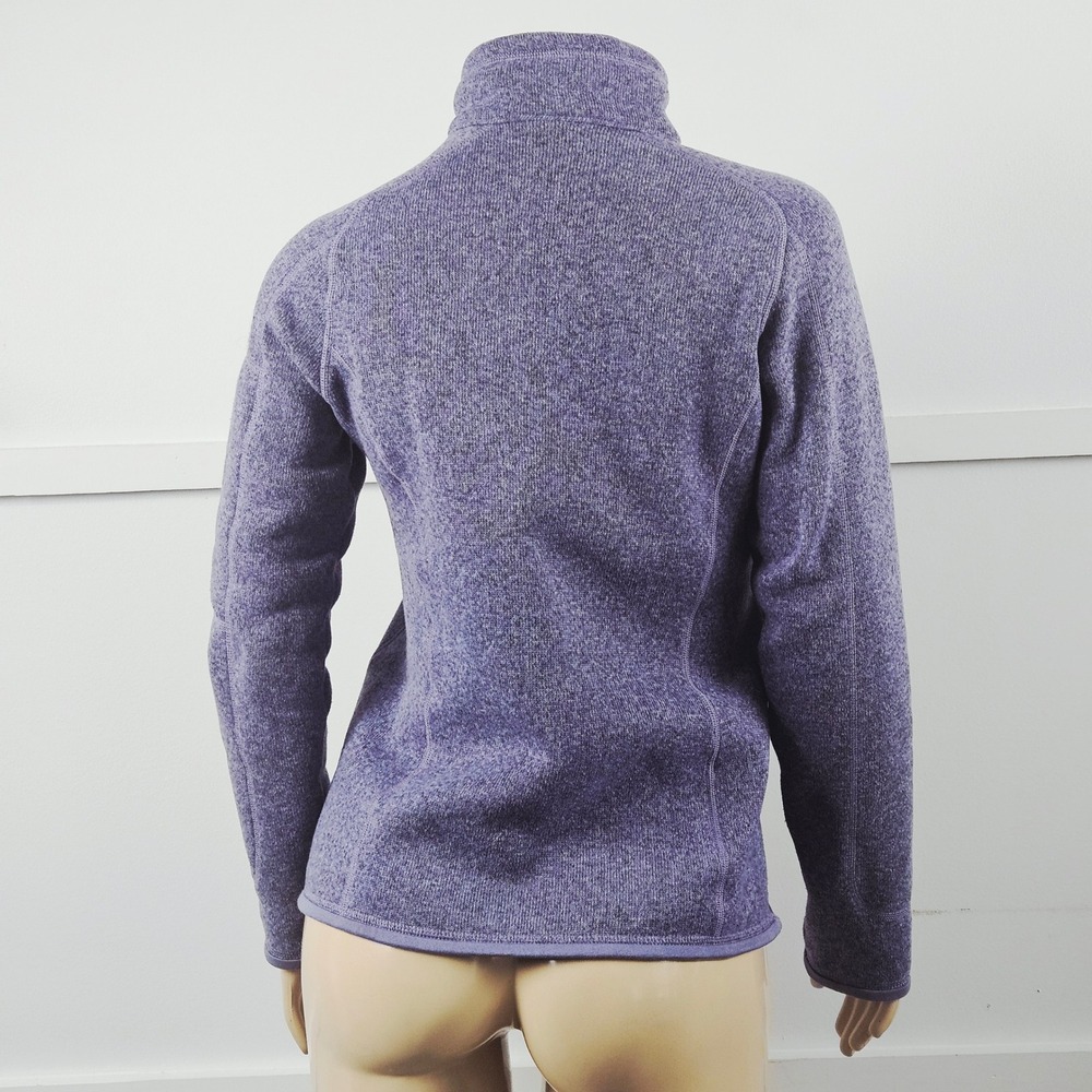 Patagonia Better Sweater 1/4 Zip Pullover Heathered Purple Fleece Medium - Picture 2 of 9